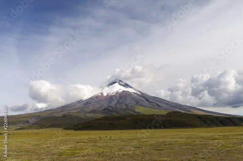 Volcano Cotopaxi  Ecuador   Cotopaxi stratovolcano in the Andes of Ecuador  South America.