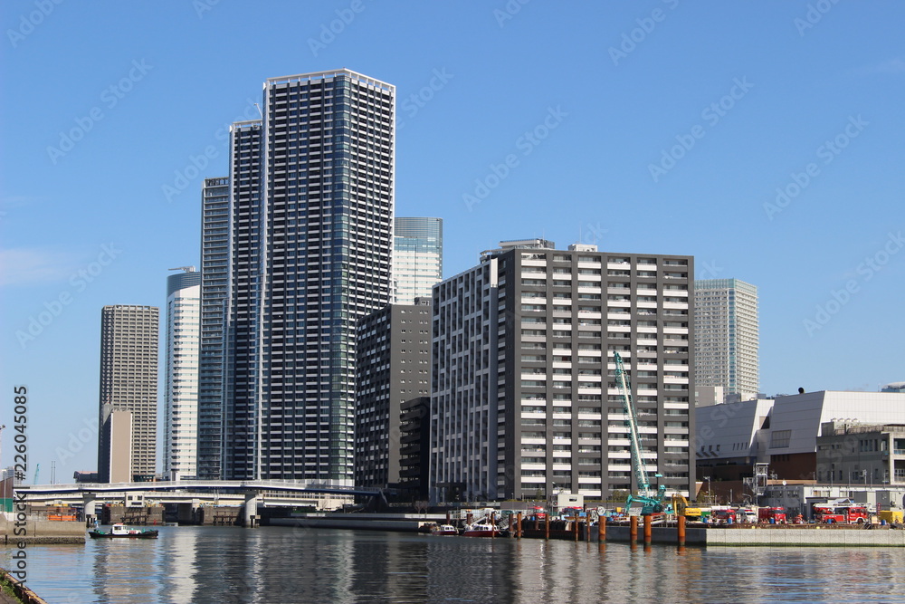 Obraz premium 晴海ふ頭からの眺め