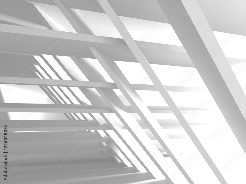 Abstract Modern White Architecture Background Abstract Modern White Architecture Background