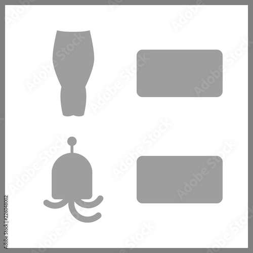person icons set. universe, model, ufo and person graphic works