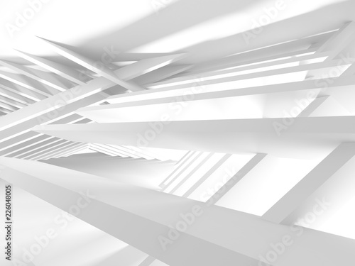 Abstract Modern White Architecture Background