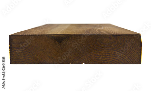 wooden board isolated on white background