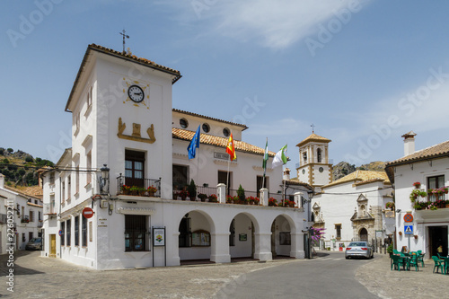 Village of the Comarca of white villages of Cadiz called Grazalema