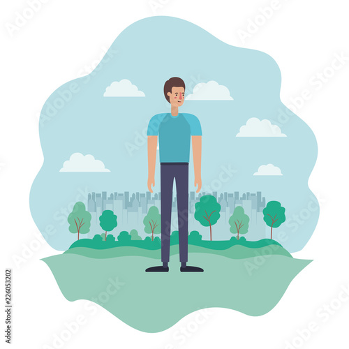 young man on the camp avatar character