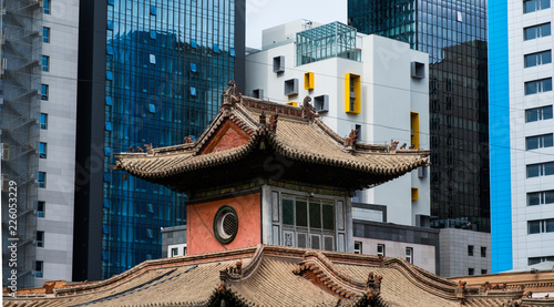 Ancient building in city