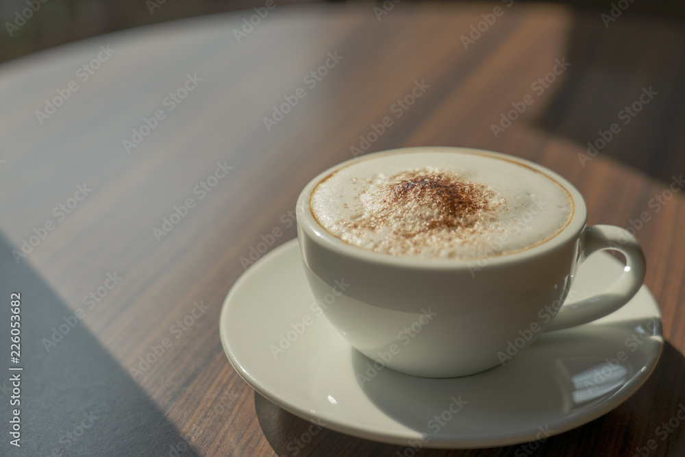 Closeup image coffee with blank copy space screen for your text message. Closeup image coffee with blank copy space screen for your text message.