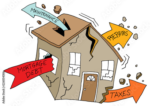 House Damaged By Debt Maintenance Repair Tax Costs