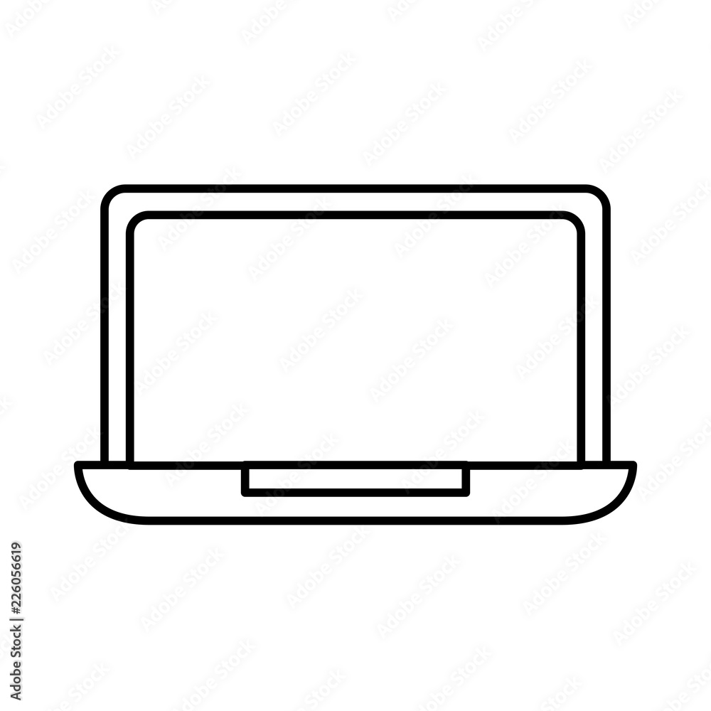 laptop computer device isolated image laptop computer device isolated image