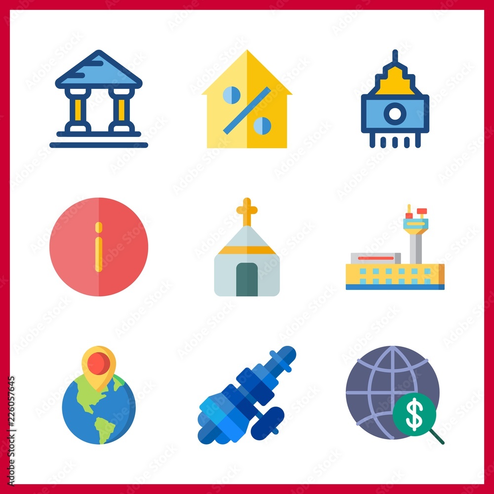 building icons set. export, futuristic, corporation and apartment graphic works building icons set. export, futuristic, corporation and apartment graphic works