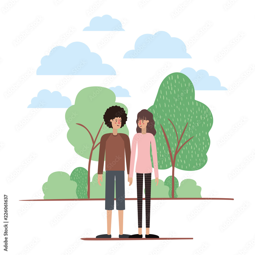 couple on the park avatars characters couple on the park avatars characters
