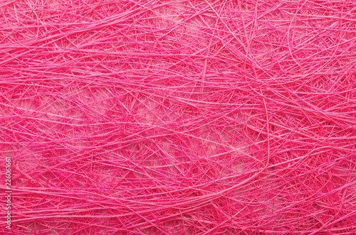 Texture of pink fibers, closeup