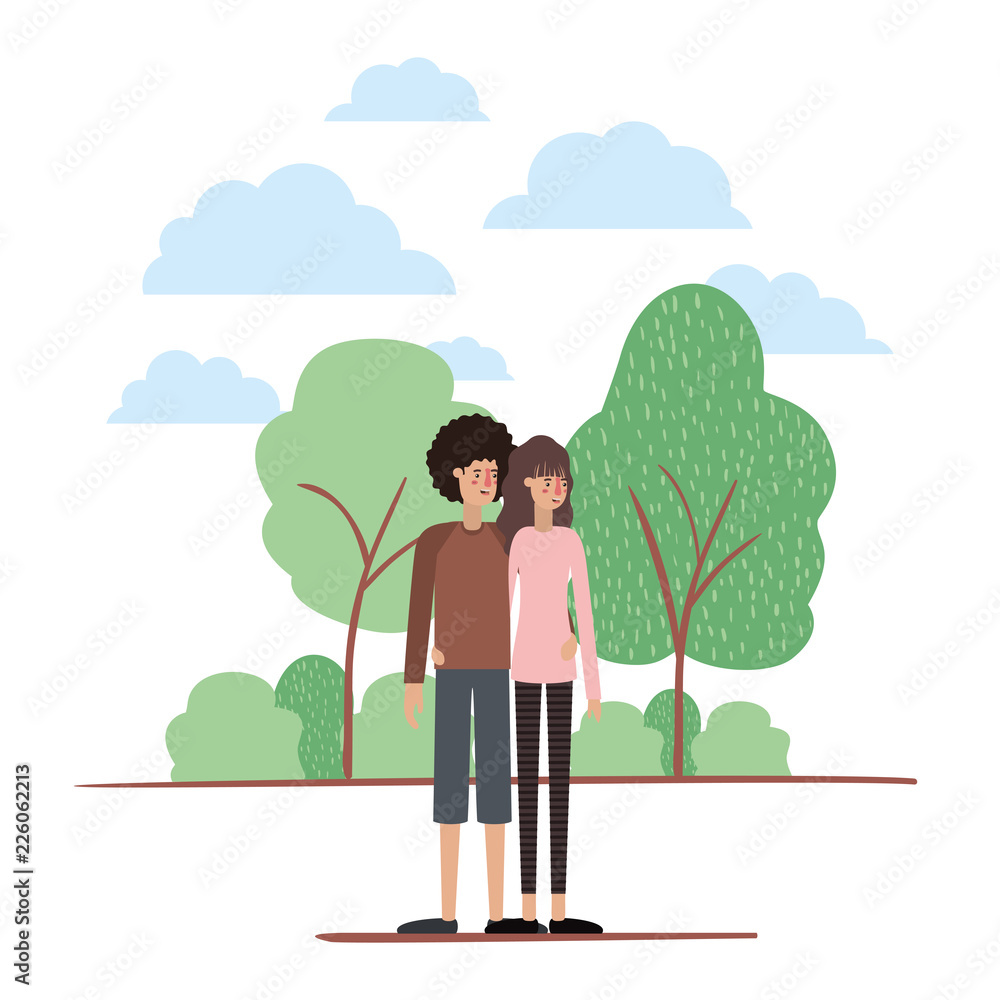 couple on the park avatars characters couple on the park avatars characters
