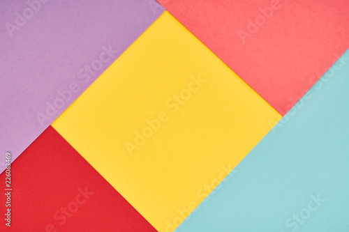 pink, yellow, red, blue and purple pastel paper color for background