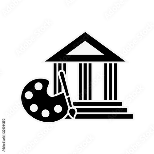 graphic design palette color brush bulding image