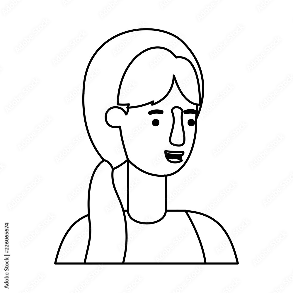 beautiful and young woman character beautiful and young woman character