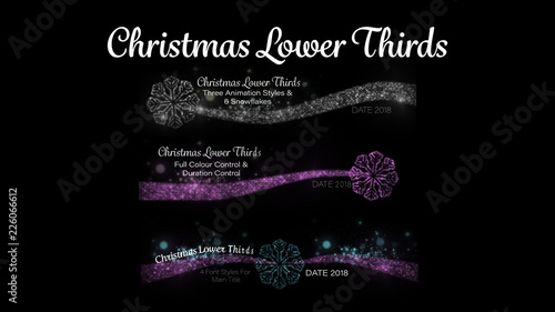 Snowflake Lower Thirds