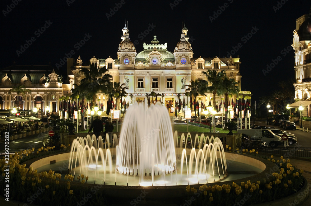 Fototapeta Park in Monte Carlo. Principality of Monaco