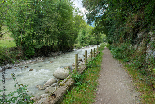 River in the valley of aran next to vielha photo