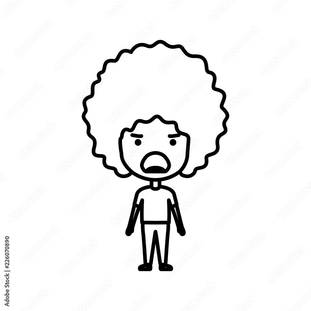 cartoon man angry kawaii character cartoon man angry kawaii character
