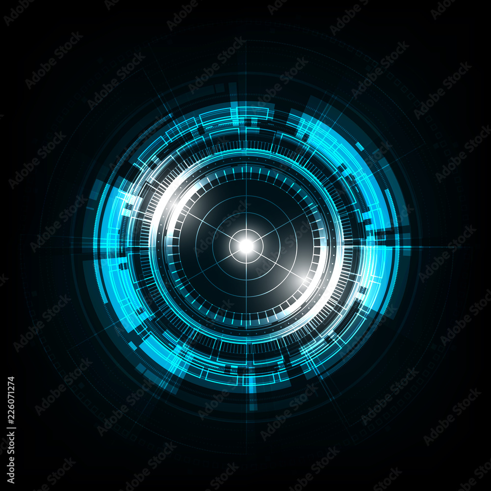 Vector circle technology design. Vector circle technology design.