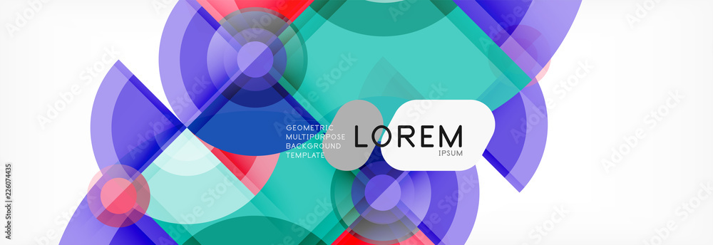 Abstract background bright circles geometric design Abstract background bright circles geometric design