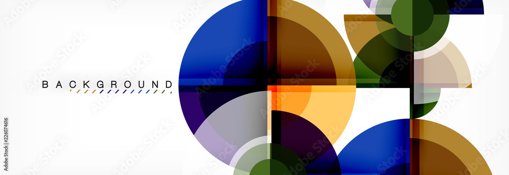 Vector fantastic circle modern geometric background template Vector fantastic circle modern geometric background template