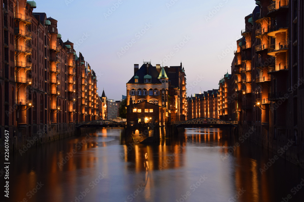 Speicherstadt Hamburg, Wasserschloss Speicherstadt Hamburg, Wasserschloss