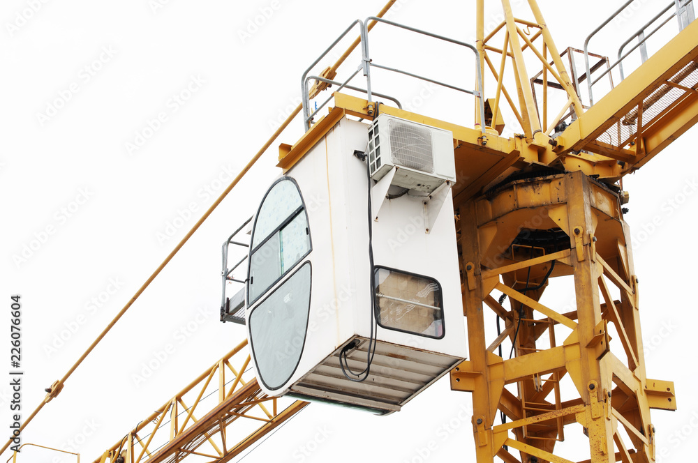 Industrial construction cranes and building Industrial construction cranes and building