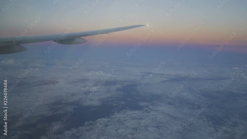 Shot of window of airplane Shot of window of airplane
