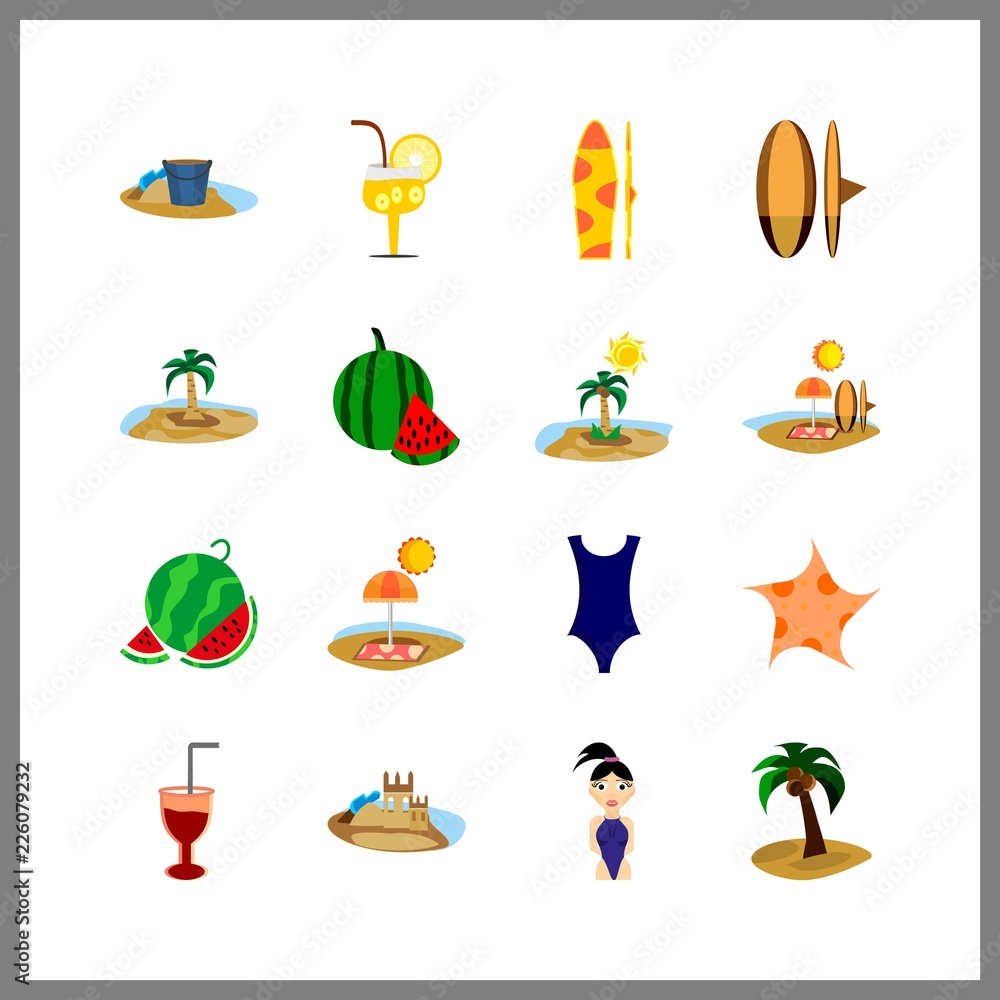 tropical icon. beach and island vector icons in tropical set. Use this illustration for tropical works. tropical icon. beach and island vector icons in tropical set. Use this illustration for tropical works.