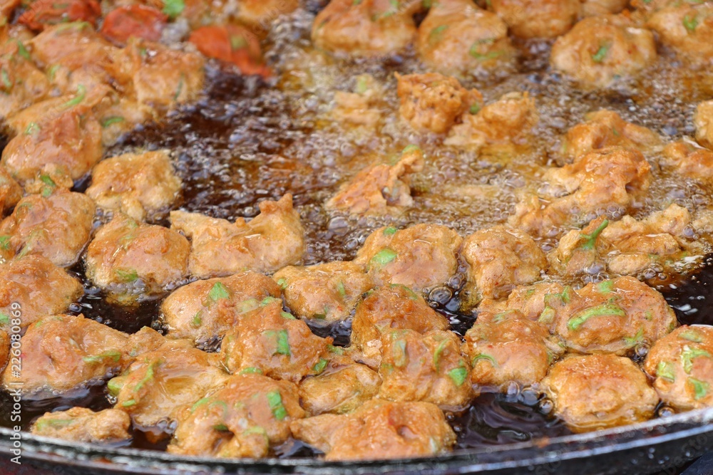 Fish cake at street food Fish cake at street food