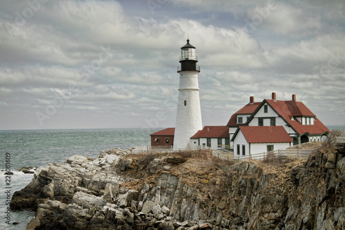 The Portland Headlight lighthouse in So. Portland, Maine