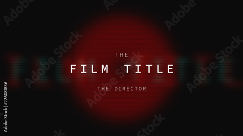 Grainy Scanlines Title