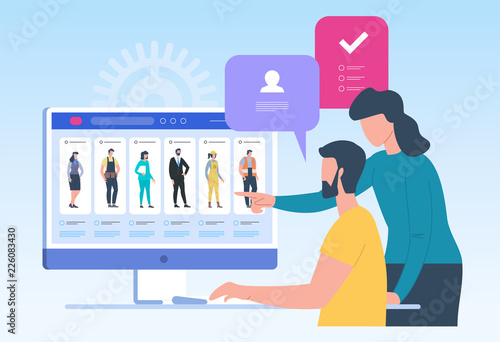 Job search. Recruitment. Head Hunting in social network