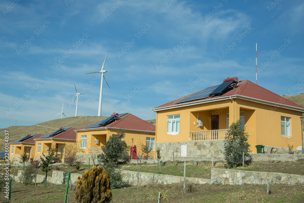 Solarpowered electricity system Home . biogas factory, using sugar