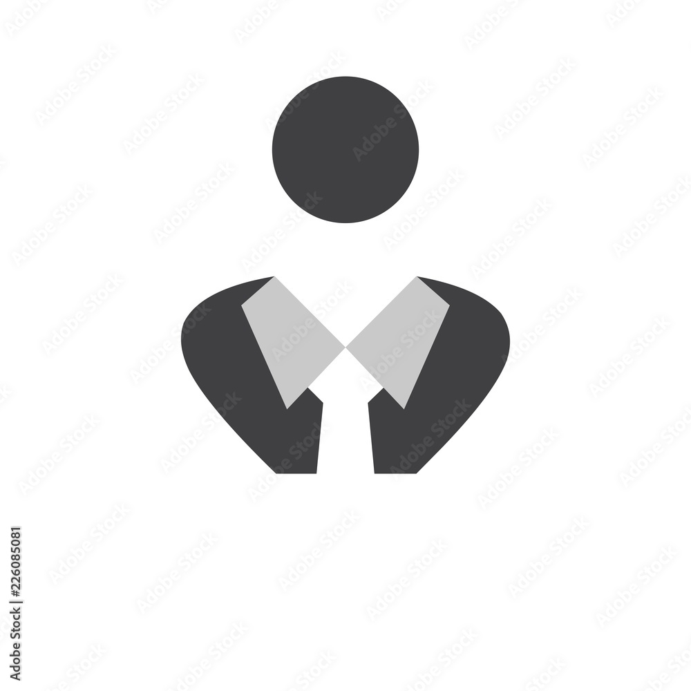 People Job Agency Silhouette Icon Logo Design Template Element Vector People Job Agency Silhouette Icon Logo Design Template Element Vector