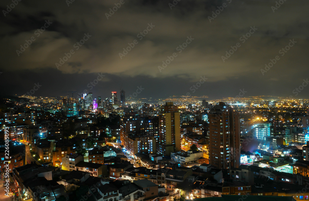 Downtown Skyline view of Bogota, Colombia