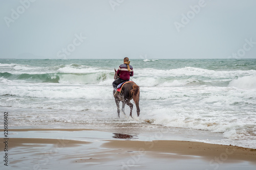 Horse in Saaidia beach photo