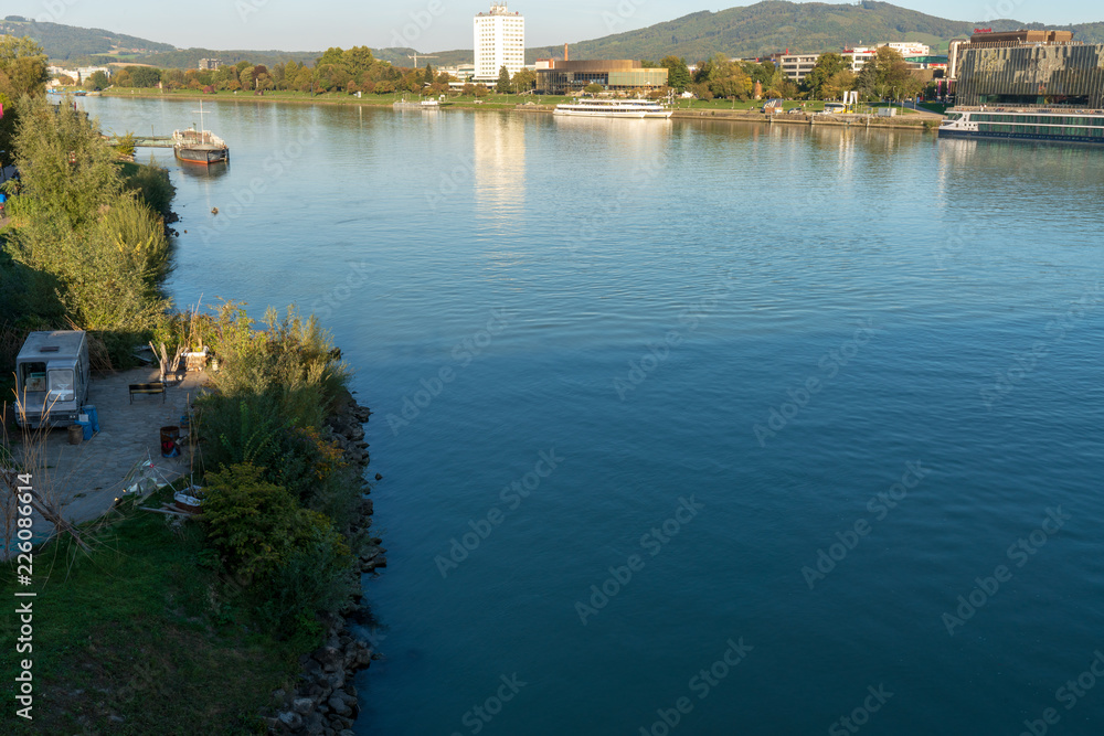 Fototapeta premium Linz Stadt Donau
