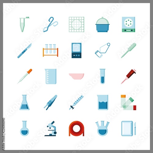 medical vector icons set. pipet, surgery, medicine and test tube in this set.