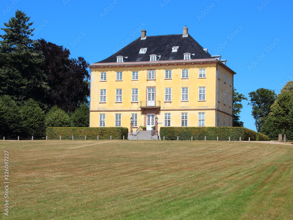 Yellow Historical Castle in Luis Seize Style Yellow Historical Castle in Luis Seize Style