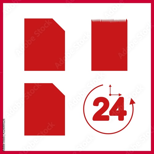 4 budget icon. Vector illustration budget set. repayment and receipt icons for budget works
