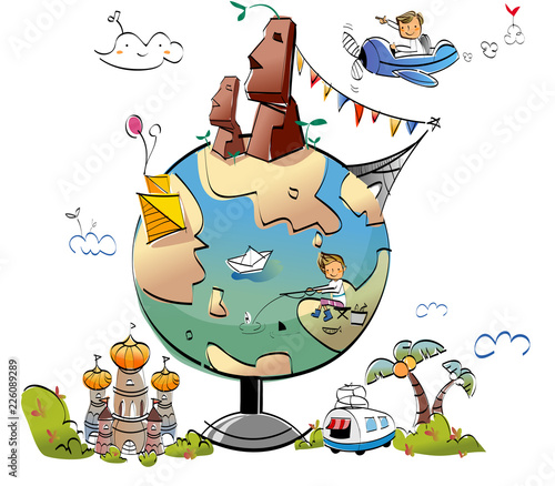 World's famous places around the globe