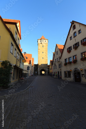 Rothenburg ob der Tauber  Bayern  Deutschland   In der Altstadt - der Galgenturm