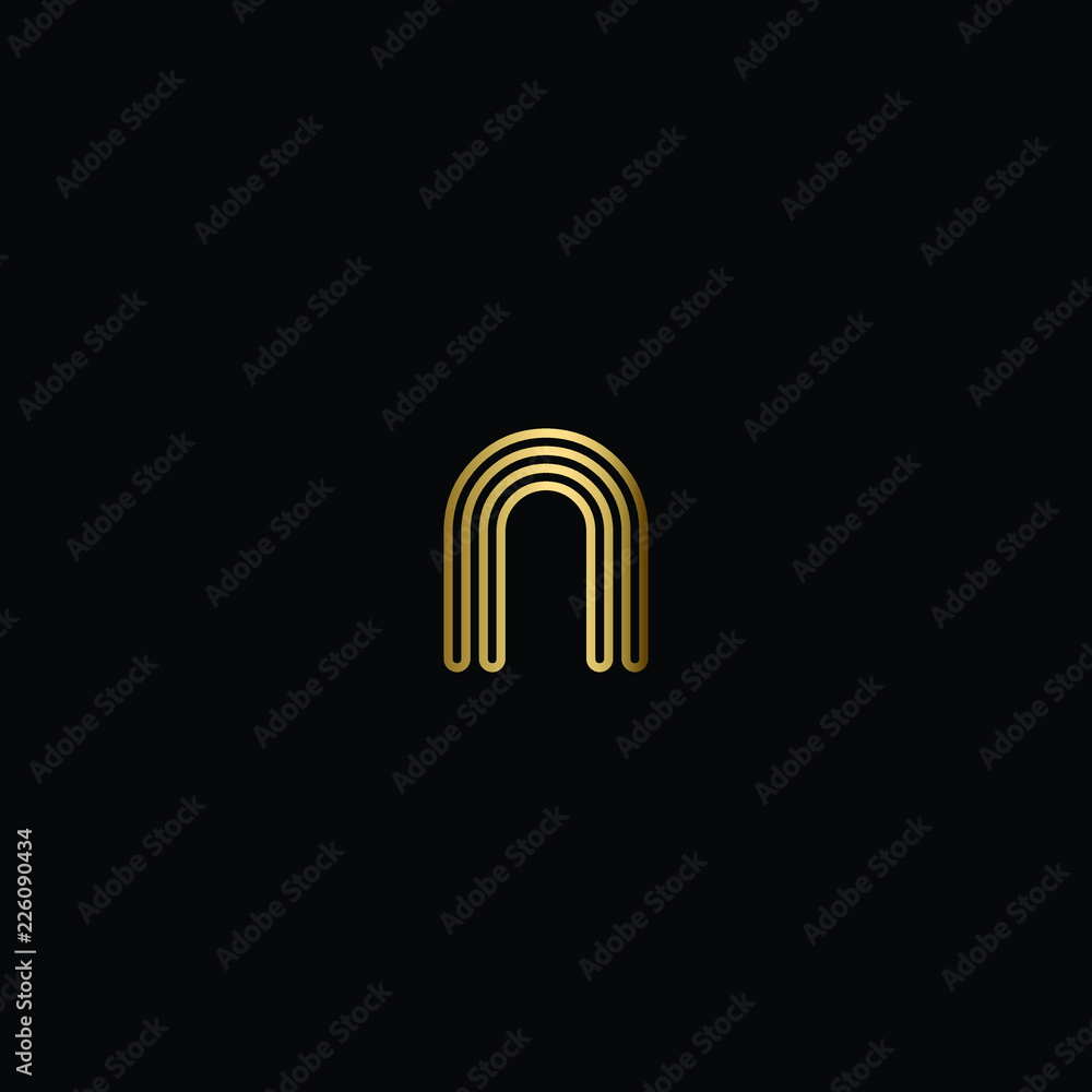 Creative Minimal Geometric Letter N Logo Design Creative Minimal Geometric Letter N Logo Design