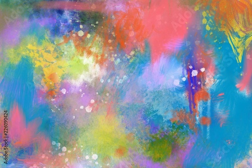 abstract expressive colors hand painted artistic design background