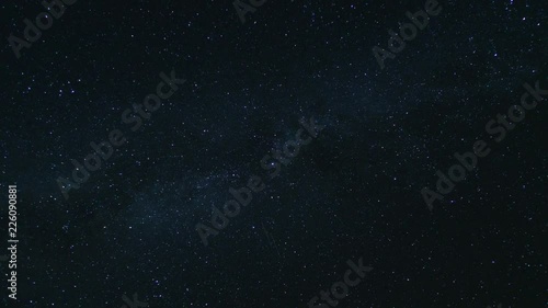 The Milky Way Moving Across the Night Sky, Stars Time Lapse