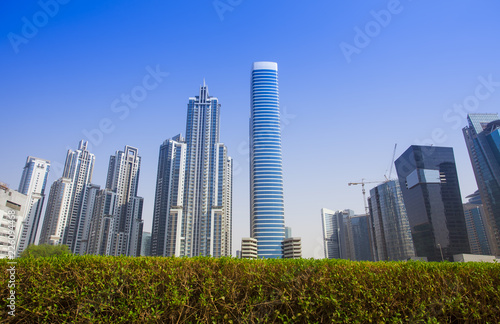 modern buildings in Dubai city  United Arab Emirates