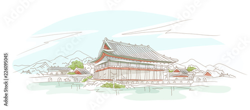 Town at the waterfront