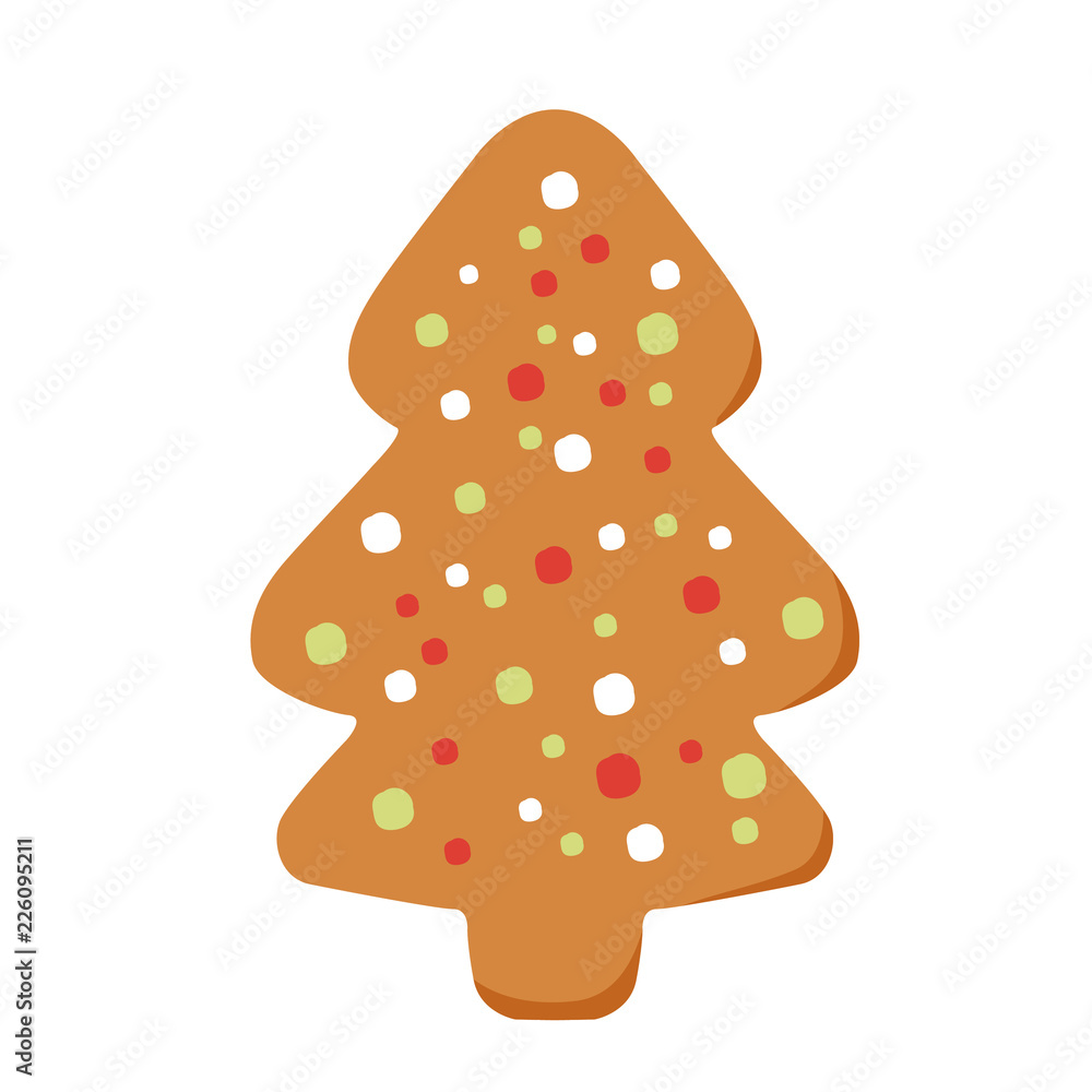 gingerbread gift celebration vector illustration gingerbread gift celebration vector illustration